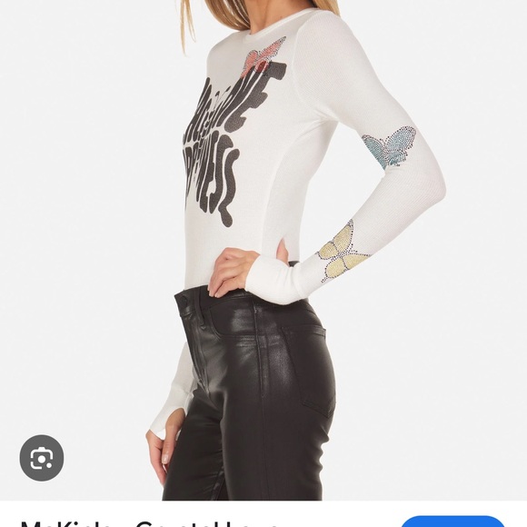 Lauren Moshi McKinley Crystal Love Butterfly Peace XS worn once! 🦋 - Picture 5 of 7